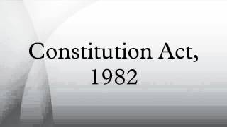 Constitution Act, 1982