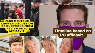 Kohberger Timeline: Lawyer breaks down the Idaho 4 Timeline based on PC Affidavit + discussion