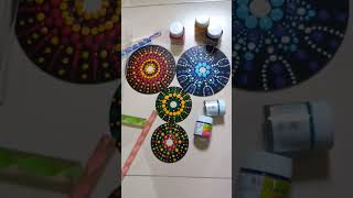 Dot mandala art ❤️ old CD DVD cassette.... reuse old things...❣️ everything has its own value.... ✌️