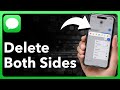 How To Delete Messages On iPhone From Both Sides