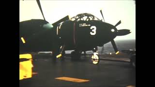 US Navy AJ Savage operations on USS Randolph (CV-15) in 1954