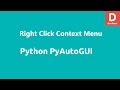 Python Pyautogui Right Click Menu