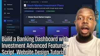 Build a Banking Dashboard with Investment Advanced Features Script Website Design Tutorial