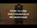 Zoom Four Channel Recorder H4n Pro Setup Tutorial