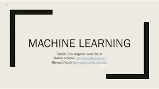 SICSS 2019 - Marcel Roman Machine Learning Slides