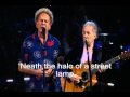 Sound of silence - Simon & Garfunkel - Live 2009 LYRICS pra Mel