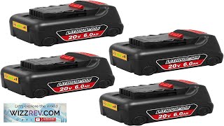 20v Max Battery Replacement for Dewalt 20V 6.0Ah Battery 4Pack Compaitble Review