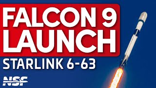 SpaceX Falcon 9 Launches Starlink 6-63