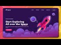 🚀Build and Deploy Responsive 3D Animated Space Website using ReactJS  & Tailwind CSS