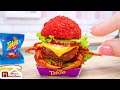 Perfect Miniature Takis Crab Burger Recipe | ASMR Cooking Mini Food