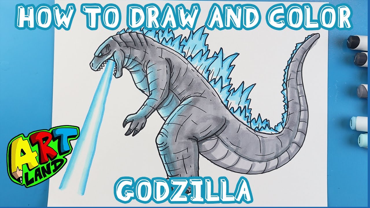 Godzilla Drawing Step By Step