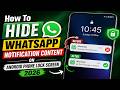 How To Hide WhatsApp Notification Content On Android Phone Lock Screen 2026