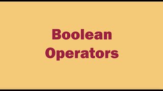 Searching with Boolean Operators