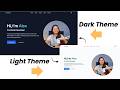 Complete Responsive Portfolio Website using HTML, CSS, JS (Dark & Light Theme)