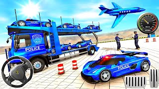 US Police CyberTruck Car Transporter: Cruise Ship-Police cybertruck games- Best Android IOS Gameplay