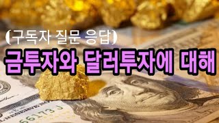 금 투자와 달러 투자 어느 것이 맞을까요? (구독자 질문 응답)