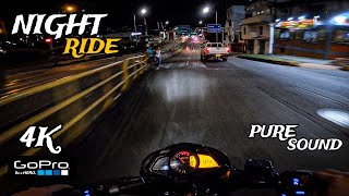 BAJAJ PULSAR NS 200 - NIGHT RIDE - PURE SOUND - 4K