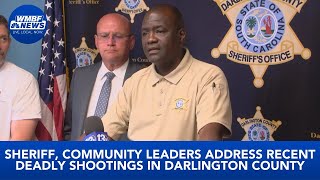 Sheriff, community leaders address recent deadly shootings in Darlington County