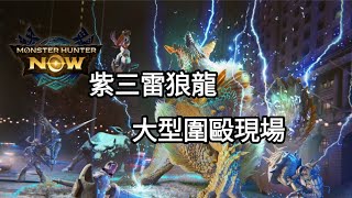 「MrEviL邪惡MHN」[魔物獵人Monster Hunter Now]雷狼龍大型狩獵場，能圍毆何必單挑呢？