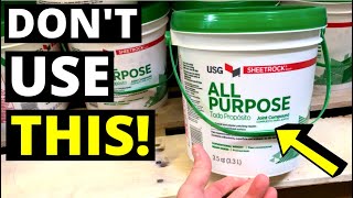 DON'T USE DRYWALL BUCKET MUD!! Use this instead...(Quick Setting Joint Compound / "Hot Mud")