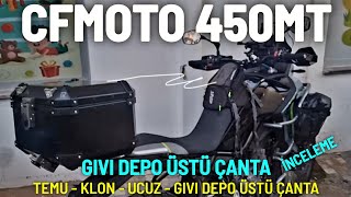 Cfmoto 450MT GIVI Depo Üstü Çanta | TEMU Klon Ucuz Motosiklet Depo Üstü Çantası