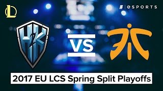 HIGHLIGHTS: H2K Gaming vs. Fnatic (2017 EU LCS Spring Playoffs)