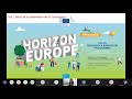 webinaire éléments clés d une proposition horizon europe