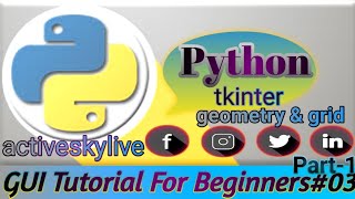 Python Tkinter GUI Tutorial in Hindi | Geometry & Grid |