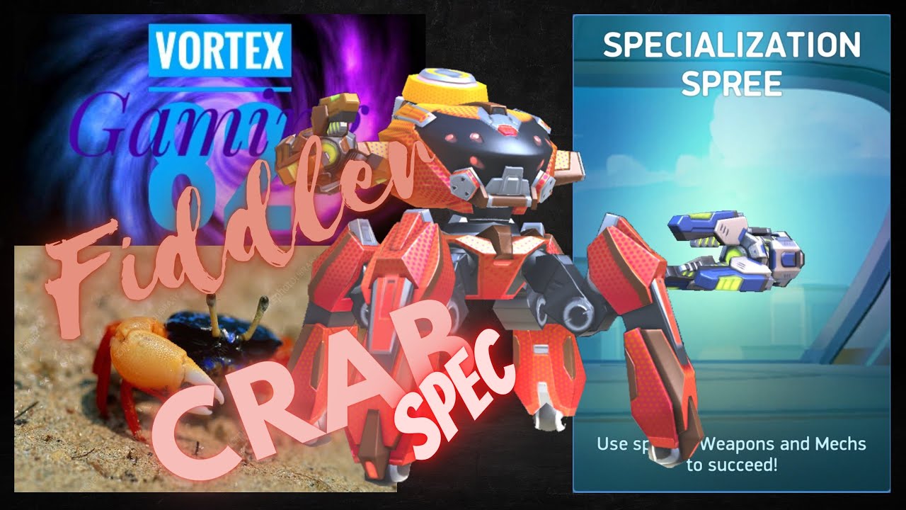 Mech Arena, Fiddler Crab Spec. Graviton Beam Specialisation Spree - YouTube