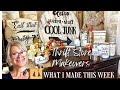 THRIFT STORE MAKEOVERS / TRASH TO TREASURE UPCYCLES / What I made this week