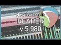 What's New in REAPER v5.980 Update - Item ruler; Render selected tracks via master and more