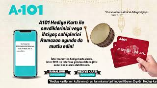 Ramazanda A101’den alacağınız hediye kartları ile sevdiklerinizi ve ihtiyaç sahiplerini mutlu edin!