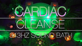 343Hz Cardiac Healing Sound Bath - Crystal Singing Bowl (No Talking) Endocrine Cleanse