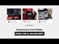 How to Create Responsive Card Slider in HTML CSS & JavaScript | SwiperJs