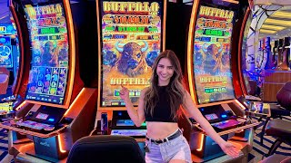 THE BUFFALO SLOT WAS GOOD TO ME TODAY!!!💰🤑🤗