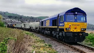 GBRF 66735 and 66797 with the new weedkiller train