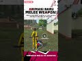 Ada Animasi Melee Weapon Baru di Free Fire! 😱 #FreeFire #shorts