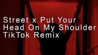 Red Silhouette challenge - put your head on my shoulder x streets (slowed + reverb) (TikTok Remix)