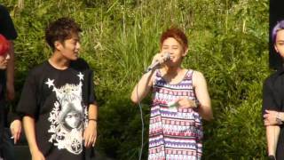 [Fancam] BEAST 120729 - Yoseob's rap (Inkigayo Mini Fanmeeting)