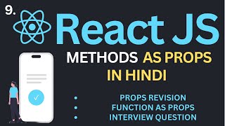 Method as Prop in ReactJs Tutorial in Hindi | Complete React Course in Hindi #9