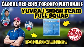 Global T20 League 2019 || Toronto Nationals Full Team Squad || AwanZaada Tech