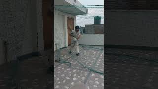 #shorts #cricket #batting #cricketonroof cricket net on terrace. Do rate the shot.