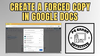 How to Create a Forced Copy in Google Docs