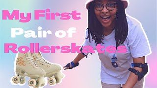 My First Pair of Rollerskates | Rio Roller Rose Cream Unboxing | Thabz Moloi | SA Youtuber