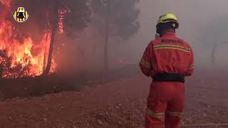 Wildfire rages in Spain's Valencia