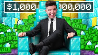 I Survived 100 Days as a TRILLIONAIRE in Minecraft