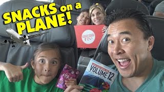 SNACKS ON A PLANE!!! Japan Crate Unboxing on the Go!