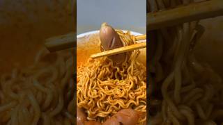 Paldo Bibimmyeon Cup Noodle Recipe with Sausage #asmr #koreanfood