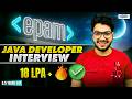 EPAM Java Developer Interview Experience 2026 | Real Questions + Coding Round