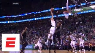 Jayson Tatum's posterizing dunk on LeBron James: Angles and reactions from around the world | ESPN